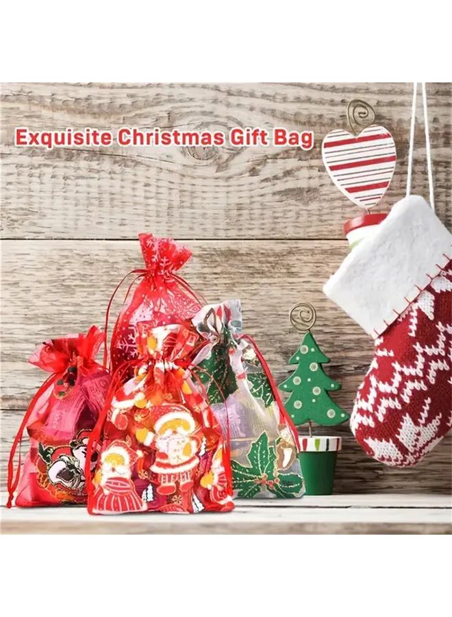 Multicolored Large Organza Drawstring Gift Bags For Wedding Party Favors Jewelry Candy - Image 3